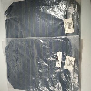 Longaberger Set Of 4 Placemats In The Membership Stripe Fabric, Reversible, NIP